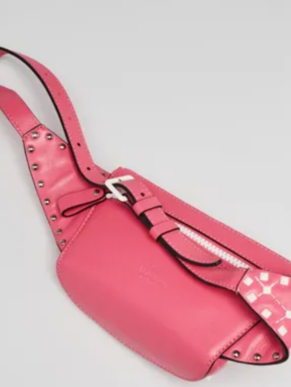 Valentino Pink Lambskin Leather Rockstud Spike Belt Bag/ EXCELLENT CONDITION! - Picture 4 of 6